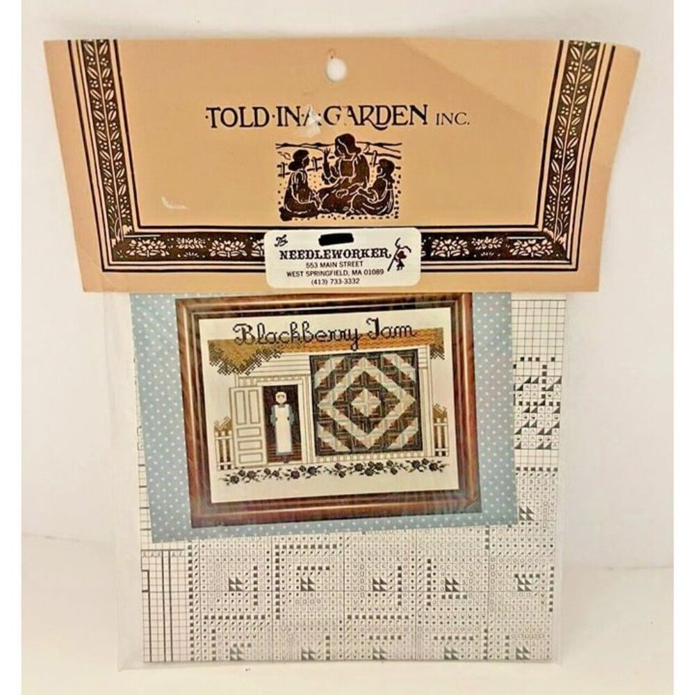 Told In A Garden “BLACKBERRY‎ JAM” Counted Cross Stitch Pattern Chart Crafting